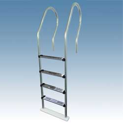 Hi-Rise Reverse Bend Stainless Steel In-Pool Ladders