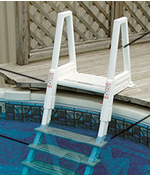 Deluxe Heavy-Duty Above Ground Pool Deck Ladder