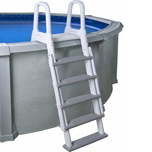 Adjustable height fits 48 to 54 inch above ground pools.