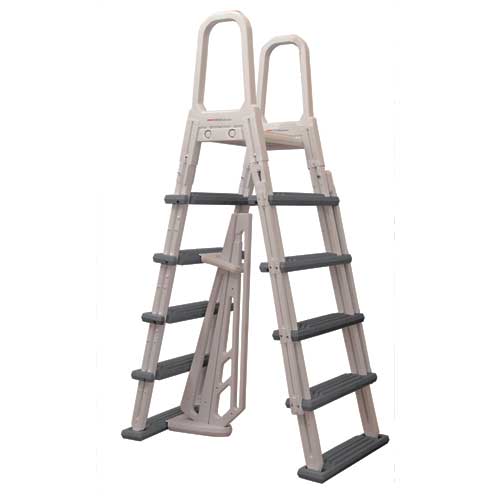 Heavy-Duty A-Frame Flip-Up Ladder