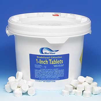 Blue Wave 1 Inch Tri-Chlor Chlorine Tablets