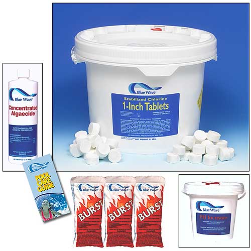 Chemical Sample Kit with 1 inch Chlorine Tablets