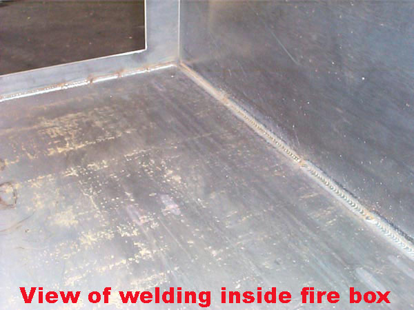 Inside weld detail