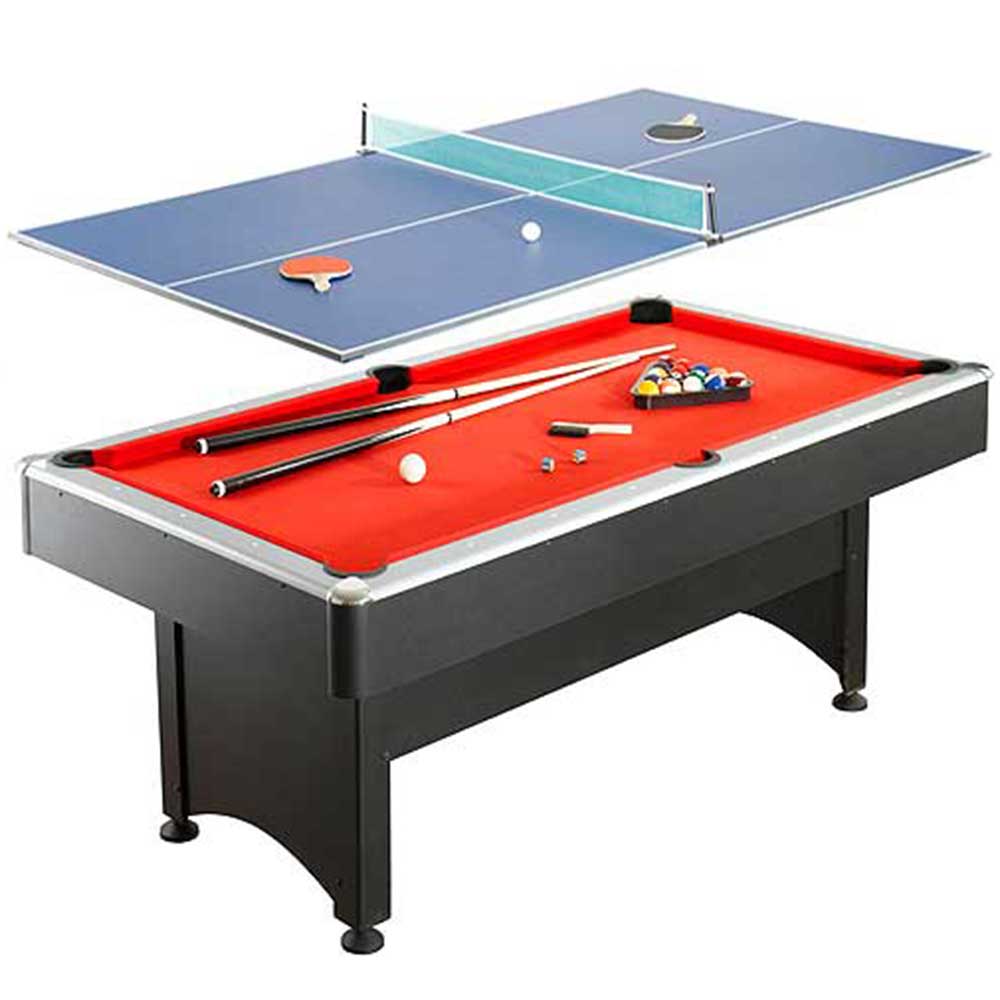 Pool table quickly converts to table tennis