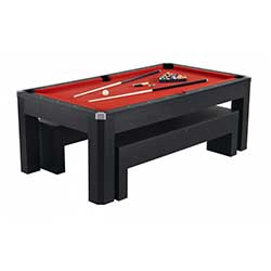 Park Avenue 7 ft. Pool Table Set With Benches and Top