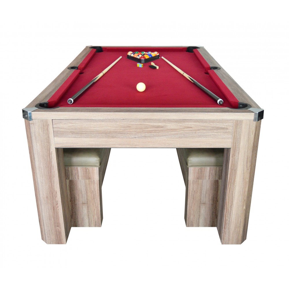 Newport 7 ft. Pool Table Set with Benches