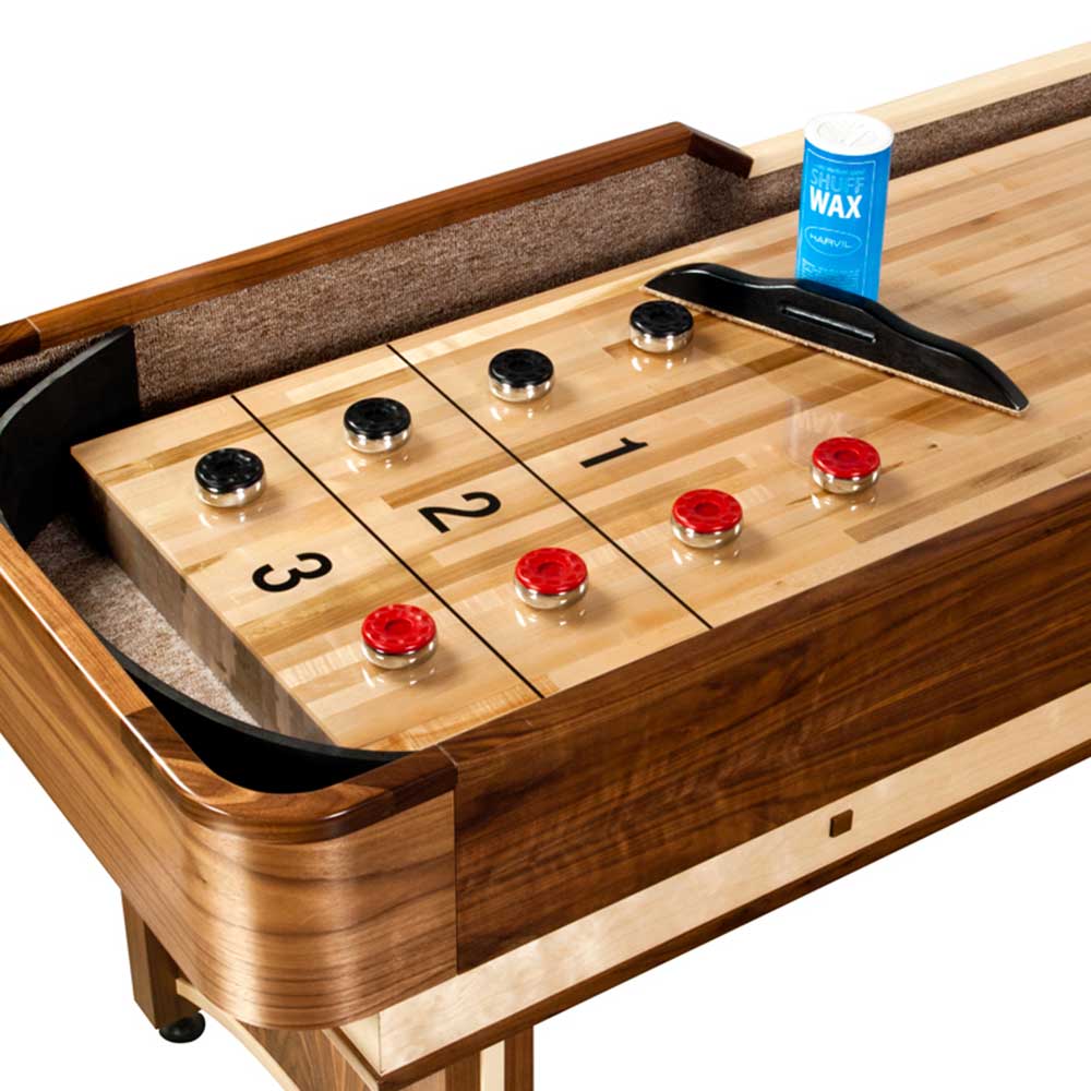 Napa 12 ft. Premium Shuffleboard with Electronic Scoring