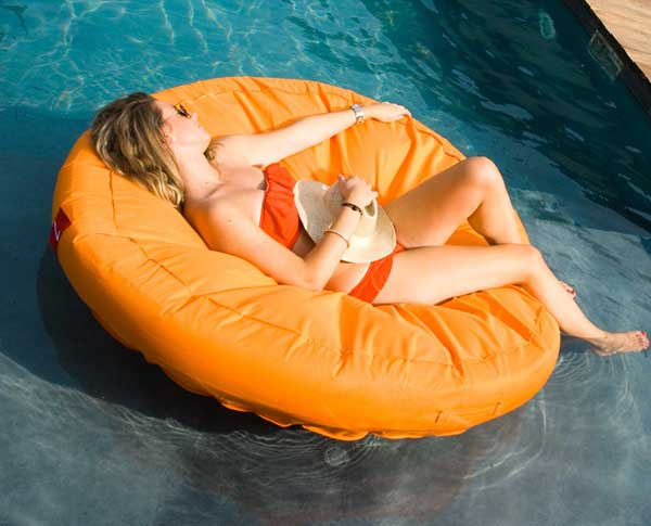 SunSoft Fabric Covered Pool Lounger - Currently Unavailable