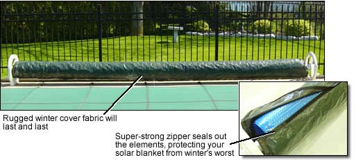 In Ground Pool Solar Blanket and Reel Winter Cover