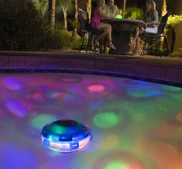 Beautiful colors light up any pool side party!