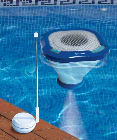 PoolTunes Wireless Swimming Pool Speaker and Light PoolTunes Wireless Swimming Pool Speaker and Light