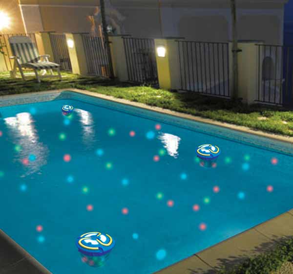 Creates a beautifull light show when floating in the pool.