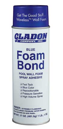 Gladon Pool Wall Foam Spray Adhesive - 24 fl.oz. Net Wt. 17oz.