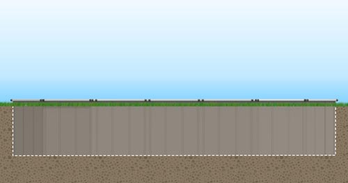 EZ Panel can be installed in ground EZ Panel can be installed in ground