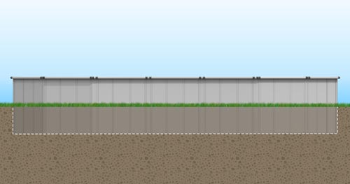 EZ Panel can be installed semi in ground EZ Panel can be installed semi in ground