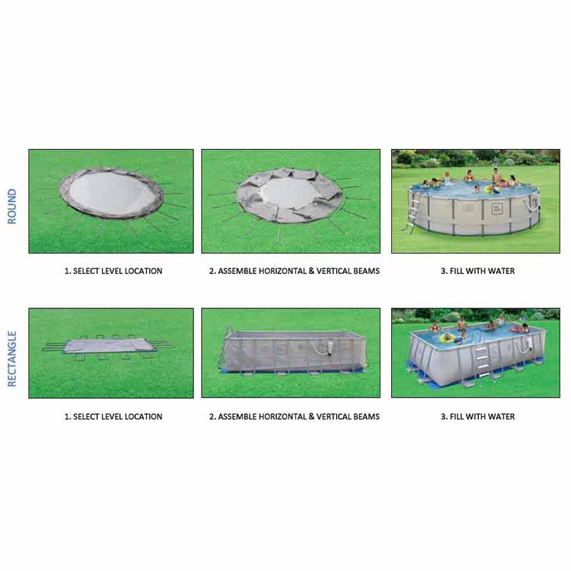 The ProSeries pool is easy to setup. The ProSeries pool is easy to setup.