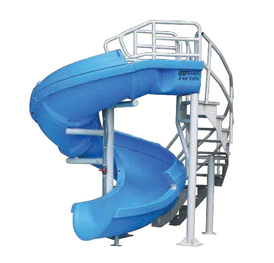 Vortex Slide - Blue w/ Staircase