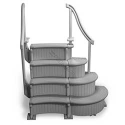 Confer Curved Above Ground Pool Steps Add-On Unit