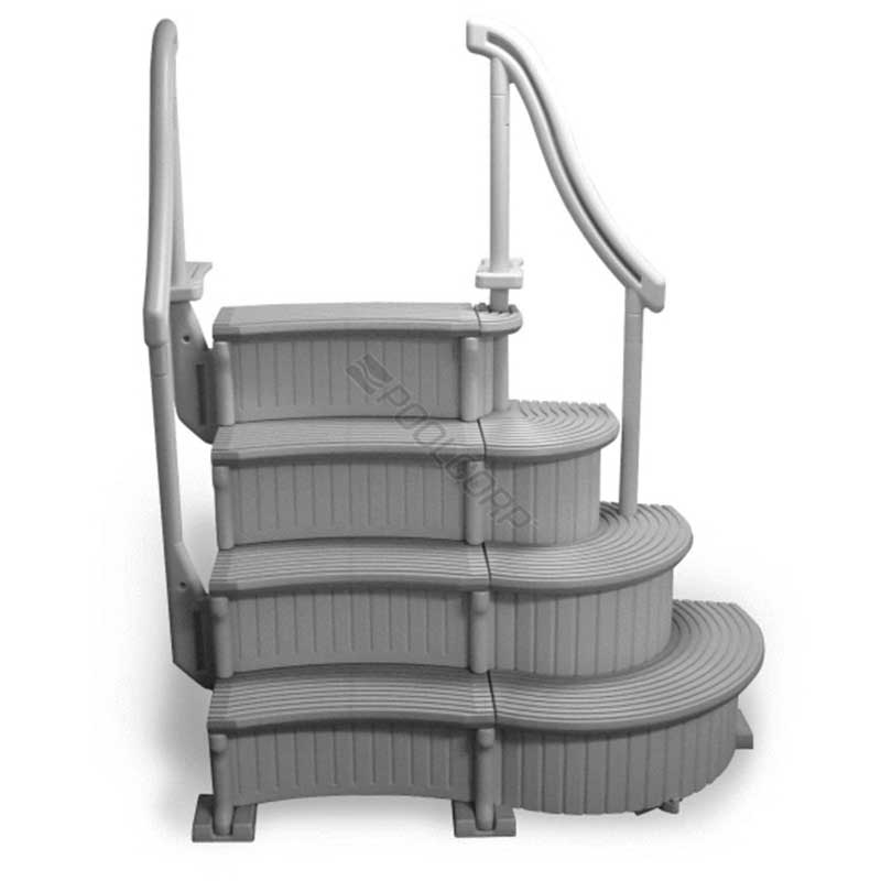 Confer Curved Above Ground Pool Steps Add-On