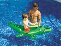 Croc Attack Squirter Ride-on Inflatable Swimming Pool Float