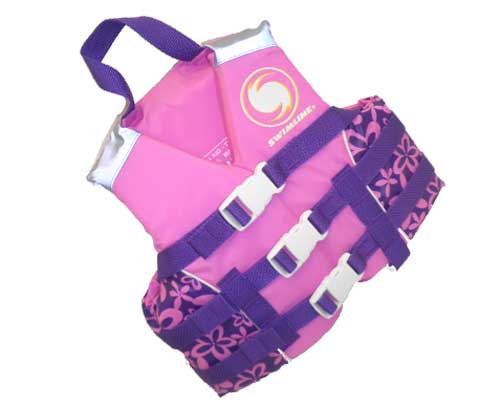 Large Childrens Life Vest 50 - 90 lbs. - Pink - Currently Unavailable
