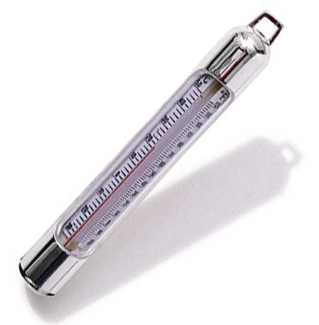 Deluxe Chrome Thermometer
