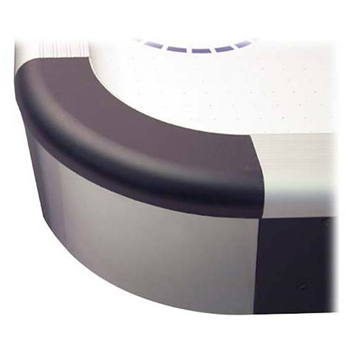 Durable aluminum and molded plastic table frame with excellent fit and finish.