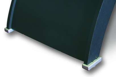 Clean, elegant finish. Sturdy base.