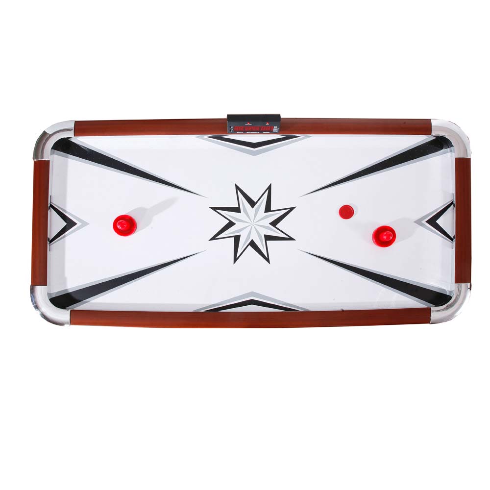 Thick L-style legs with non-skid, non-mar pads.