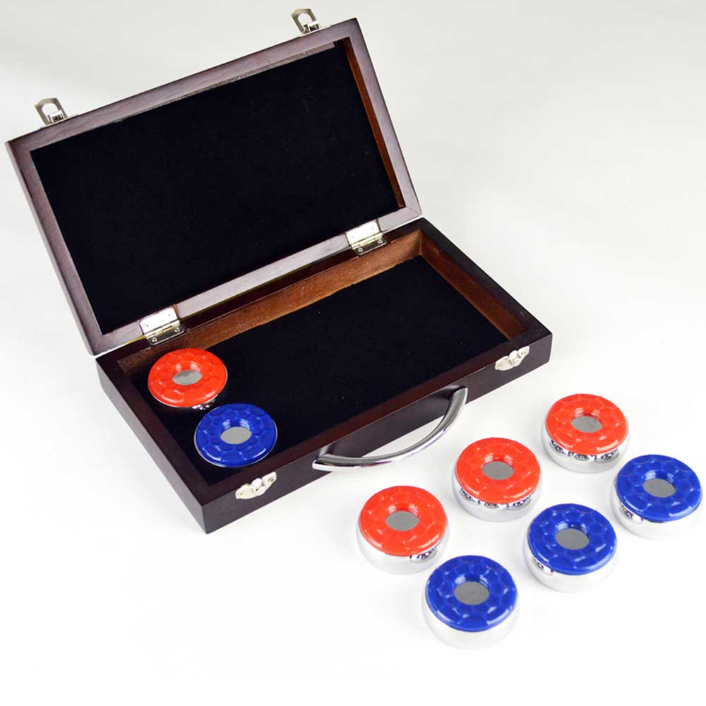 Shuffleboard Game Table Pucks and Carry Case