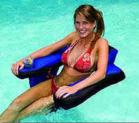 Fabric Covered Floating U-Seat