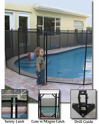 In Ground Pool Removeable Safety Fence