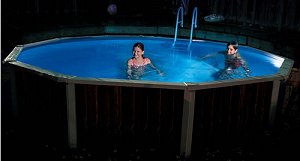 above ground pool lights and fountains