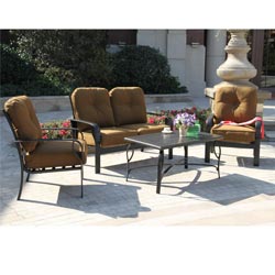 Sereno Bay 4 Piece Cushioned Patio Set