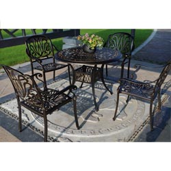 Royal Isle 5 Piece Patio Dining Set