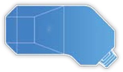 EnduraPool Grecian Lazy-L InGround Swimming Pool Kit