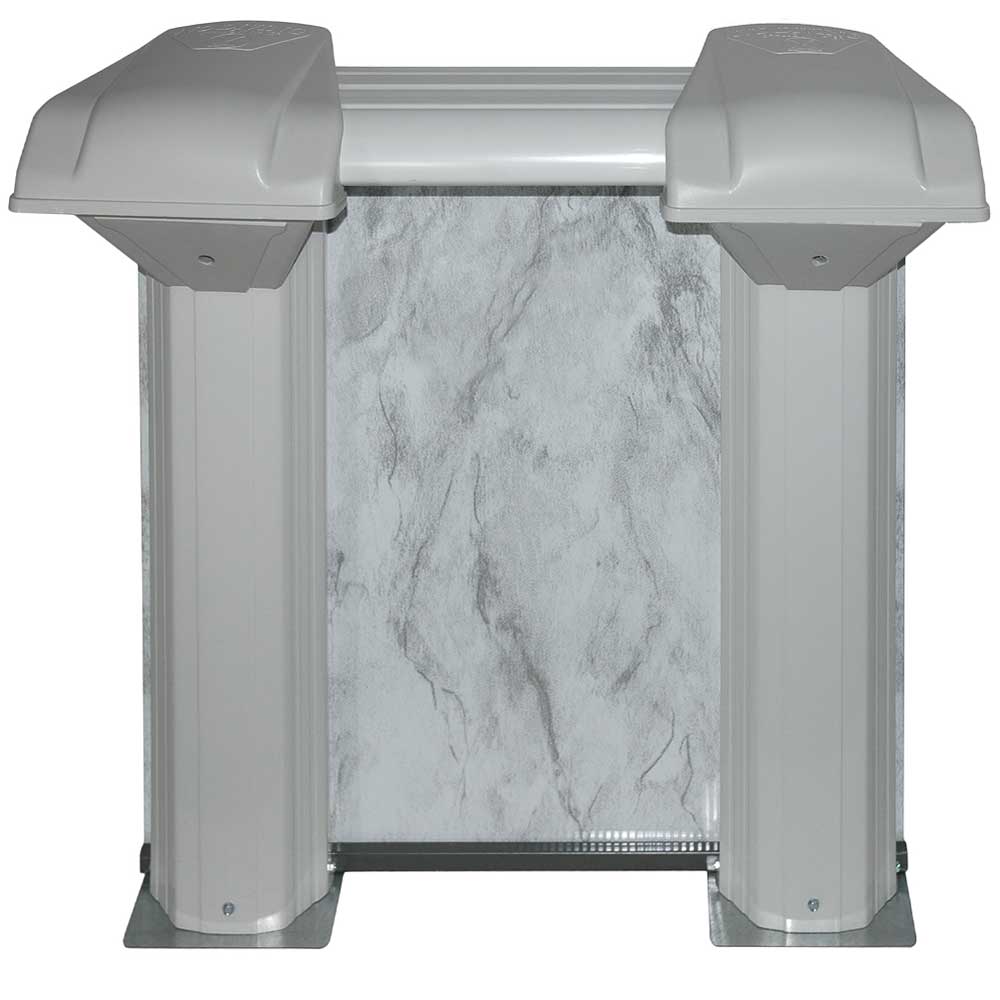 Closeup of pool wall