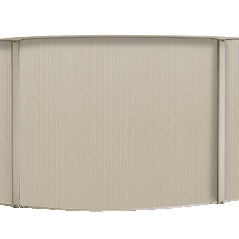 Corrugated wall for extra strength.