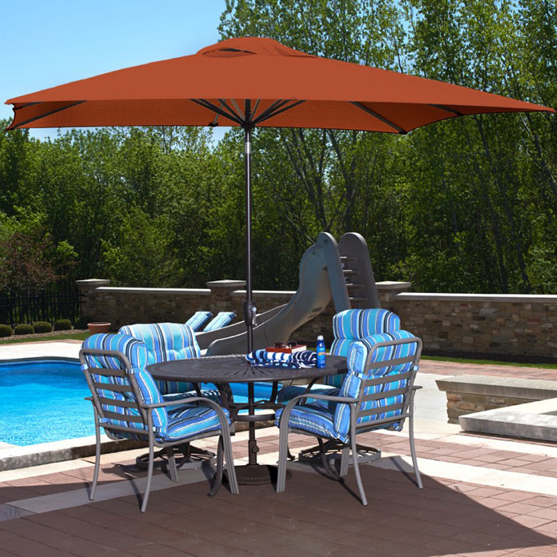 Adriatic Umbrella - Terra Cotta - Olefin - Currently Unavailable