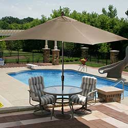Caspian Patio Umbrella with Autotilt