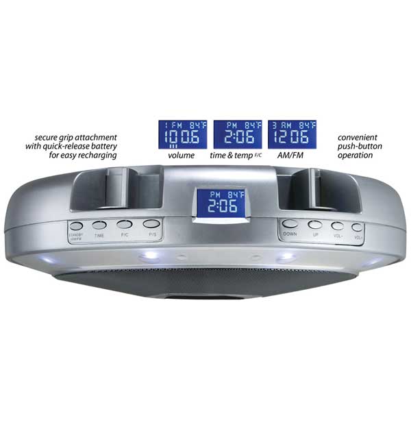LCD display controls multiple functions including time and temperature!