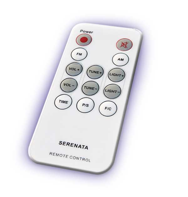 Includes conveient remote control.