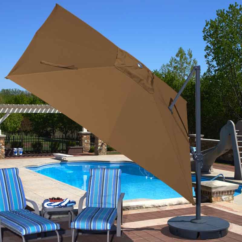 Santorini II Umbrella - Stone - Sunbrella Acrylic