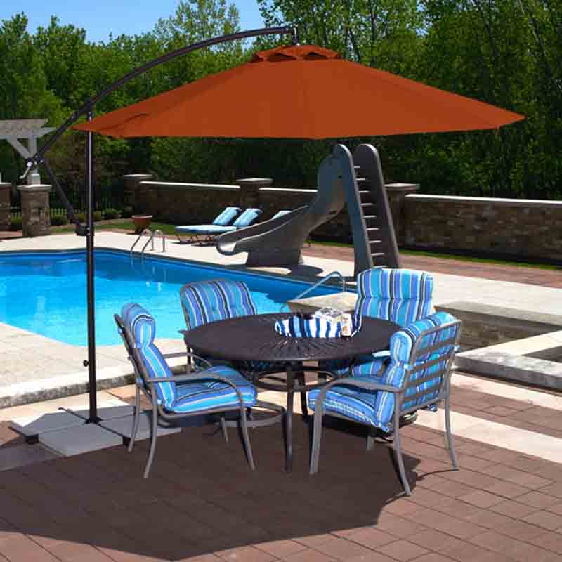 Santiago Umbrella - Terra Cotta - Olefin - Currently Unavailable