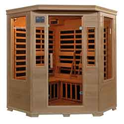 Genesis Series 3 Person Carbon Corner Sauna