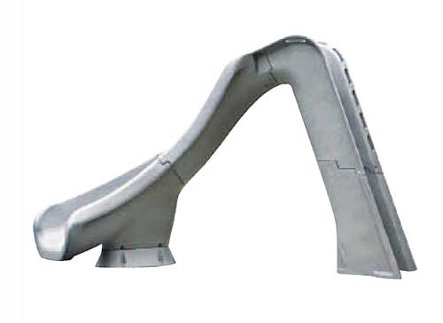 Typhoon Slide - Left Curve  - Gray Granite