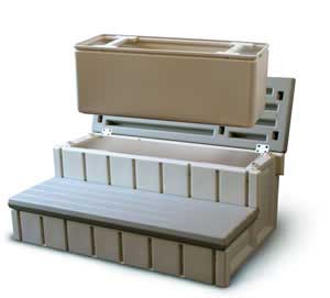 Lots of extra storage space for chemicals or accessories.