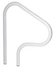 Salt Resistant In-Ground Step Handrail (white)
