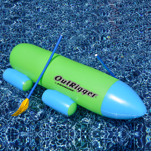 Outrigger RideOn Pool Float with Oars