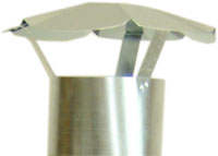 Stove Pipe Vent Cap for Wood Fired Pool Heater